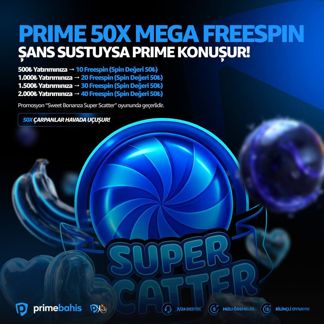 💛 #PRIME 50X MEGA #freespin  💛

💫Şansın Sustuğu Yerde Prime Konuşur💫

🎁 50X Çarp*nlar Havada Uçuşuyor 🎁

🌪 500₺ → 10 Freespin (50₺)
🌪 1.000₺ → 20 Freespin (50₺)
🌪 1.500₺ → 30 Freespin (50₺)
🌪 2.000₺ → 40 Freespin (50₺)

🔹Güncel Giriş primebahis3.wiki/primevipgiris