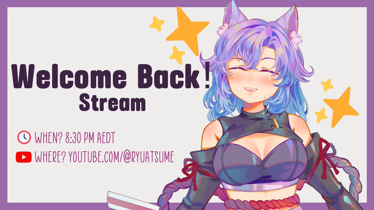 atsumeRYU's tweet photo. So this is happening, and I would love it if you can make it! (´｡• ᵕ •｡`) ♡

🎥 https://t.co/QdA8iO7Frm

#VTuber #streaming #catgirl https://t.co/JYnwDkYWLg