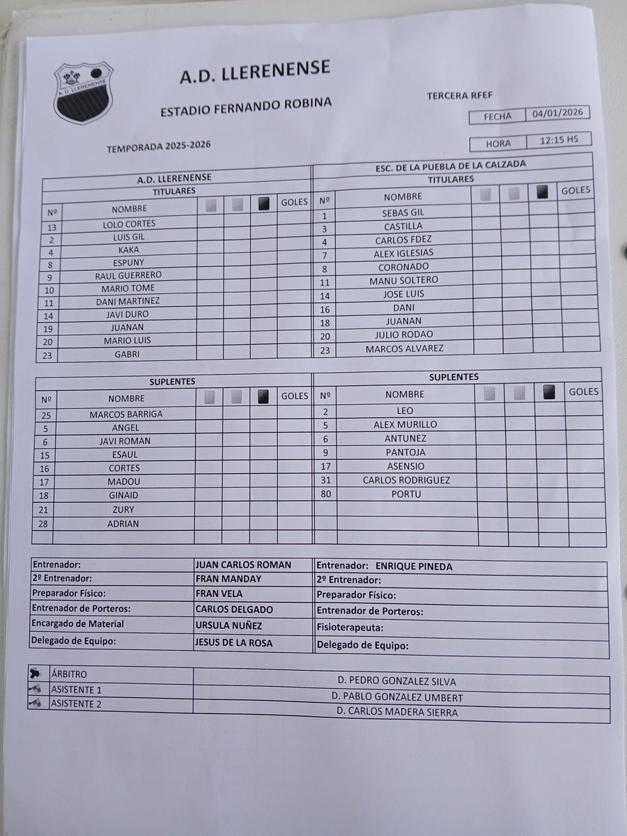 ⚽️<a href="/adllerenense/">A.D. Llerenense</a> y <a href="/PueblaEF/">E.F. Puebla de la Calzada</a> quieren comenzar el año con una victoria

Los locales quieren seguir escalando para alejarse del descenso. Los visitantes, acercarse al ascenso tras 4 partidos sin ganar 

📻Síguelo en Canal Extremadura Radio, Twich y <a href="/enjuegoCEX/">Extremadura en Juego</a>‼️