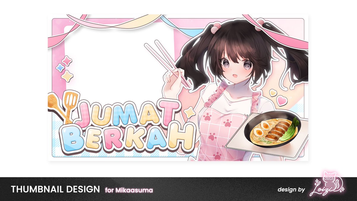 loizivtuber's tweet image. ✧ ┊ vtuber thumbnail design  
✧ ┊ for #mikaasuma   

thank you for commissioning me kak Mika! 💙
#loizidesigns