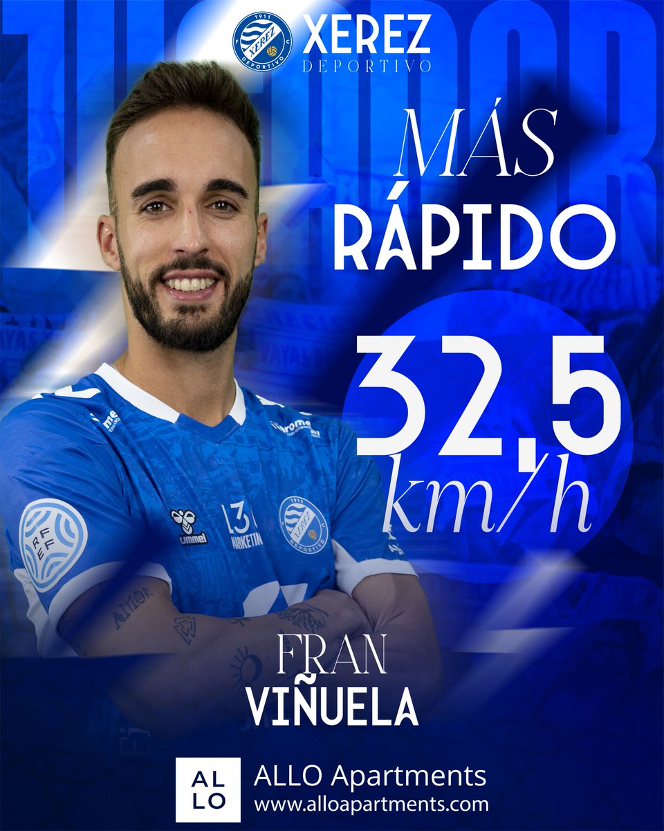 ⚡️🏍️ <a href="/franvica7/">Fran Viñuela</a> logra la mejor marca de velocidad en el partido 🆚 <a href="/XerezCD_OFICIAL/">Xerez Club Deportivo</a> 
 
🤝 Patrocinado por Allo Apartments ➡️ alloapartments.com/es