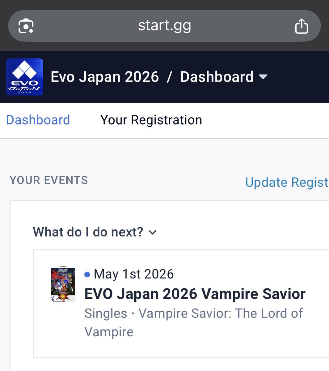 EVOJapan2026 ヴァンパイアセイヴァー
盛り上がっていきましょう