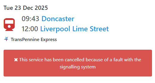 vasamelar's tweet photo. Another day, another scam. @TPExpressTrains refusing my claim for a cancelled train saying the train wasn't cancelled, when they were the one who emailed me the damn cancellation notice! Do you guys just make things up now? #transpennineexpressscammers https://t.co/WyVhUpCezj