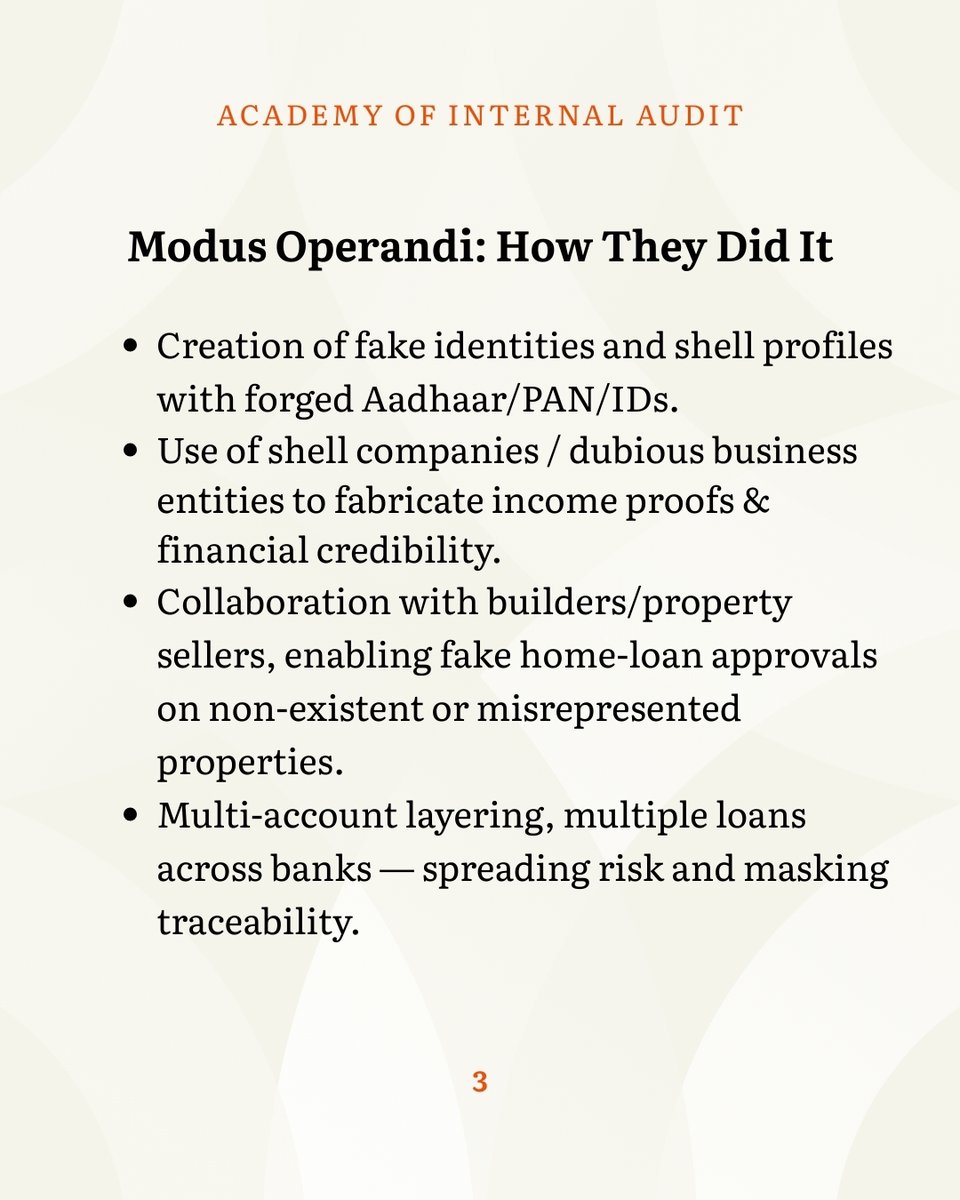 AcademyAudit's tweet photo. For audit and risk professionals, so next time when you audit, the lesson is clear: trust documents less, and your judgment, analysis and controls more.
#AuditProfessionals #ForensicAudit #RiskAndCompliance #InternalAudit #CFE #CIA #CAMS #AuditLife #ProfessionalLearning #Crime https://t.co/BS2gJl72Yb