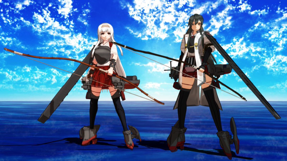 minsincostan10's tweet image. #MMD艦これ
#艦これ 
#MMD
TakutoNanagi式決戦瑞鶴とつかさ式翔鶴の姉妹コンビ。うーん素晴らしい！
装甲空母仕様の決戦仕様瑞鶴と、翔鶴の組み合わせができる時が来るとは！