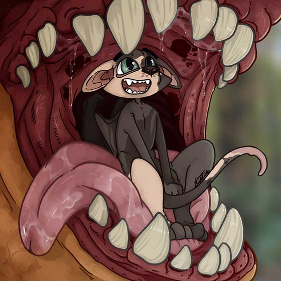 Another old unsold ych I found in my folders. Finished it myself with Waffers again! The maw is just a random maw, no character or such.