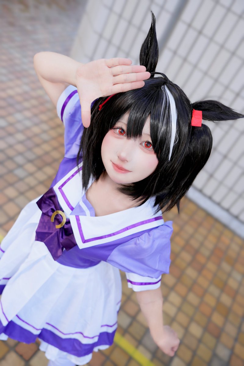 83yashiro's tweet photo. Cosplay ウマ娘 キタサンブラック

「盛り上げていくよっ！」

#コスプレ
#ウマ娘になってしまいました https://t.co/tRbOe156AM