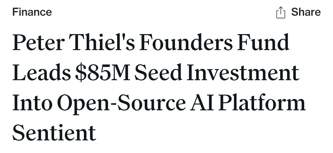 Of course, <a href="/SentientAGI/">Sentient</a> will do a TGE

but let’s first look at what <a href="/SentientAGI/">Sentient</a> has already built and developed.

> GRID: the largest open intelligence network in the world.

> ROMA: open source framework for building high performance multi agent AI systems.

> ODS: open source