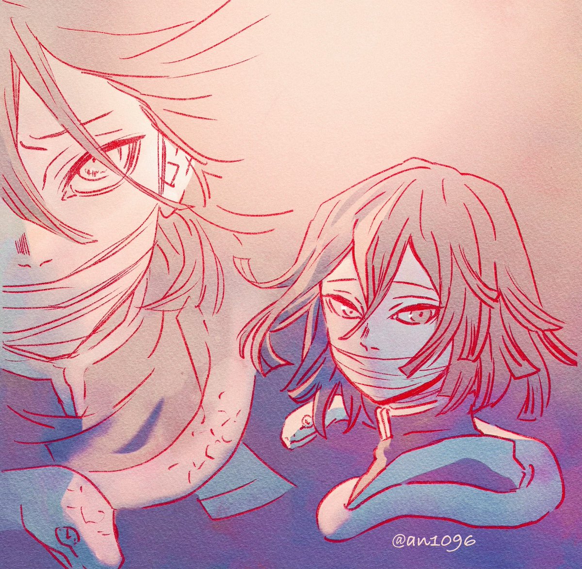 髪フワッとさせたら短くなった
蛇さんの散髪（セルフ？）ザンバラ維持するの逆に大変そう