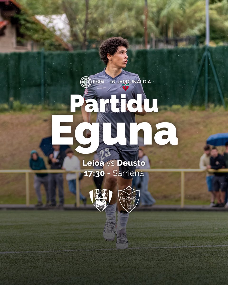 deustosd's tweet image. ⚔️ Partidu eguna!

🆚 @sdleioa 
🕠 17:30
🏟️ Sarriena 

#EgurreDeustu 🍅🍅🍅