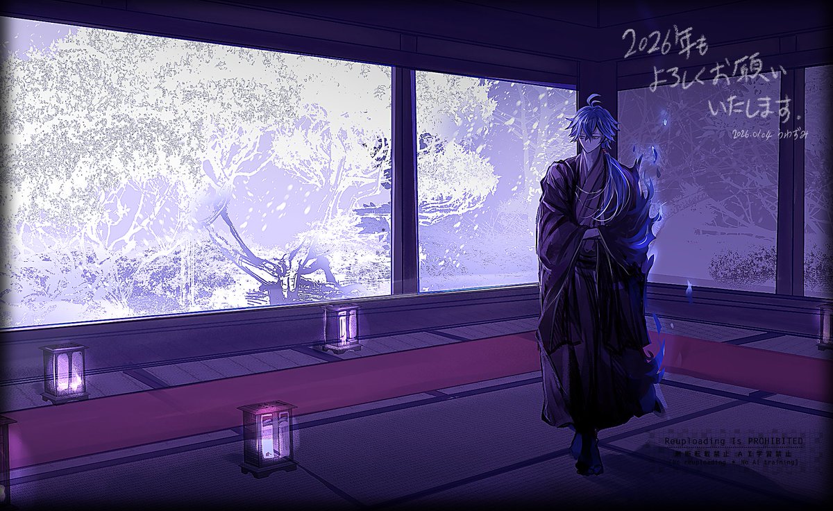 uwazumi_yodomi's tweet image. 本年もよろしくお願い申し上げます🕯
※衣装捏造　#Flins