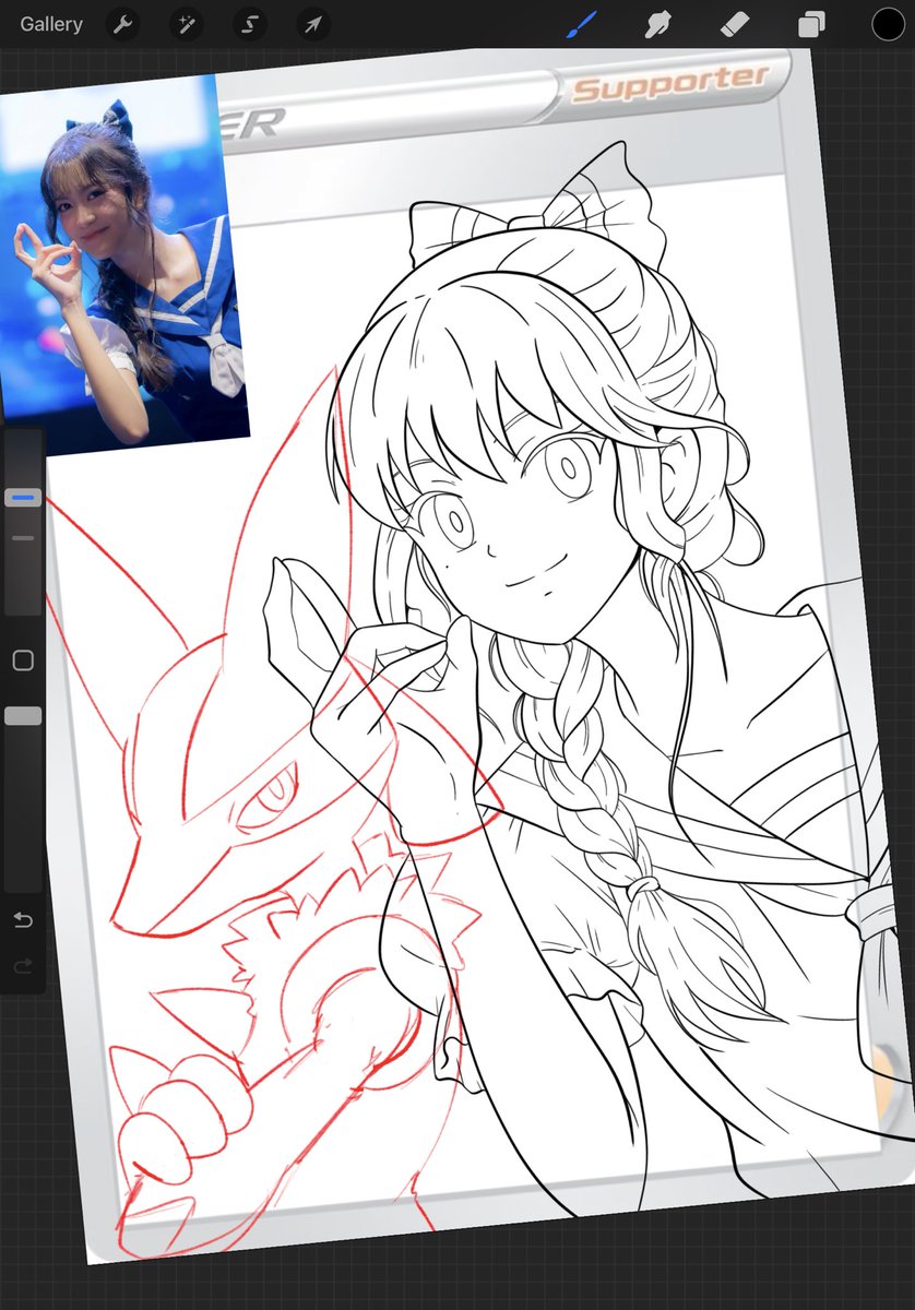 Work In Progress #opencommission 
Congrats <a href="/Greesel_JKT48/">Greesella Adhalia</a> 

#jkt48fight #greesel