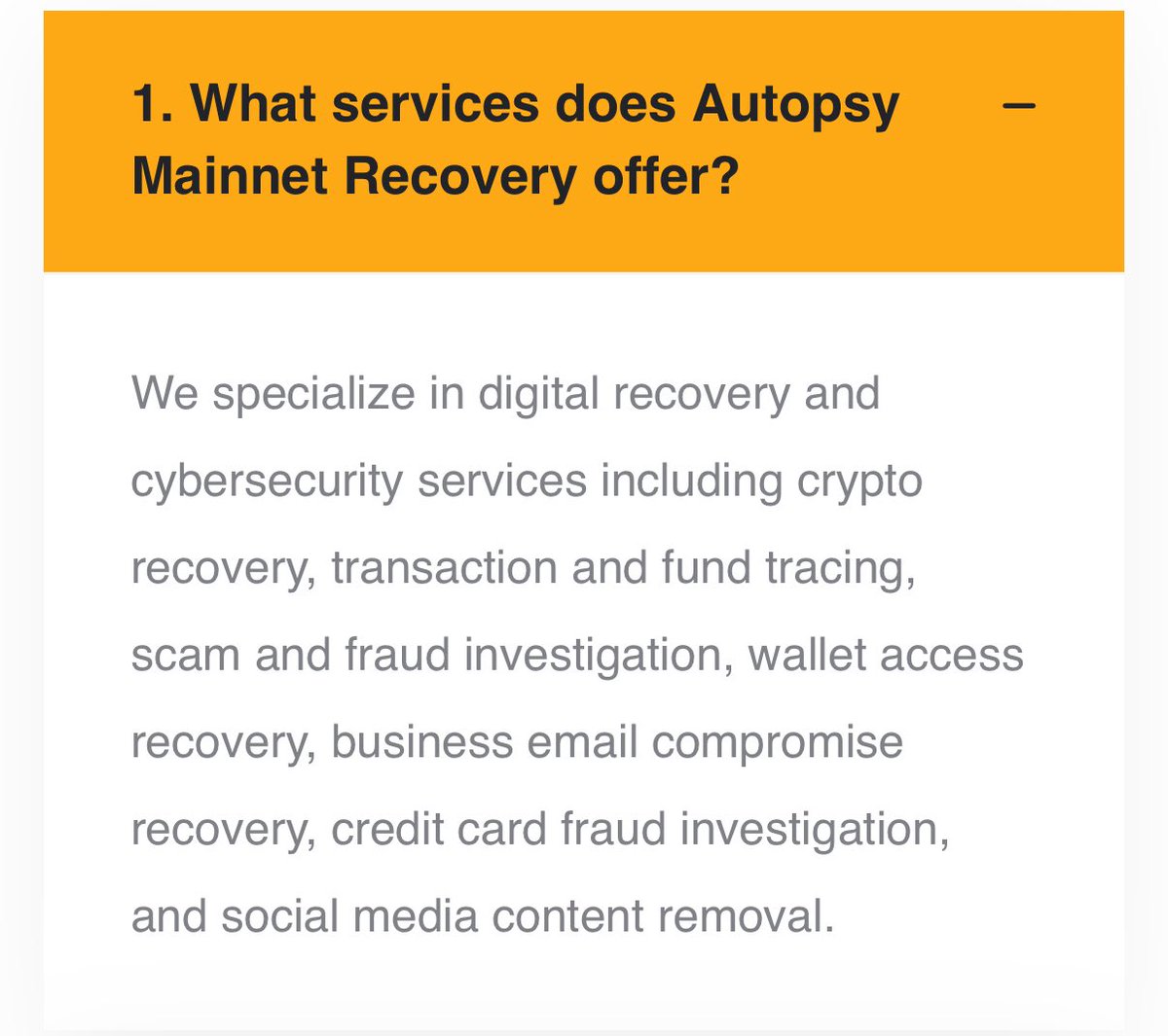 AutopsyMainnet's tweet image. Frequently Question
