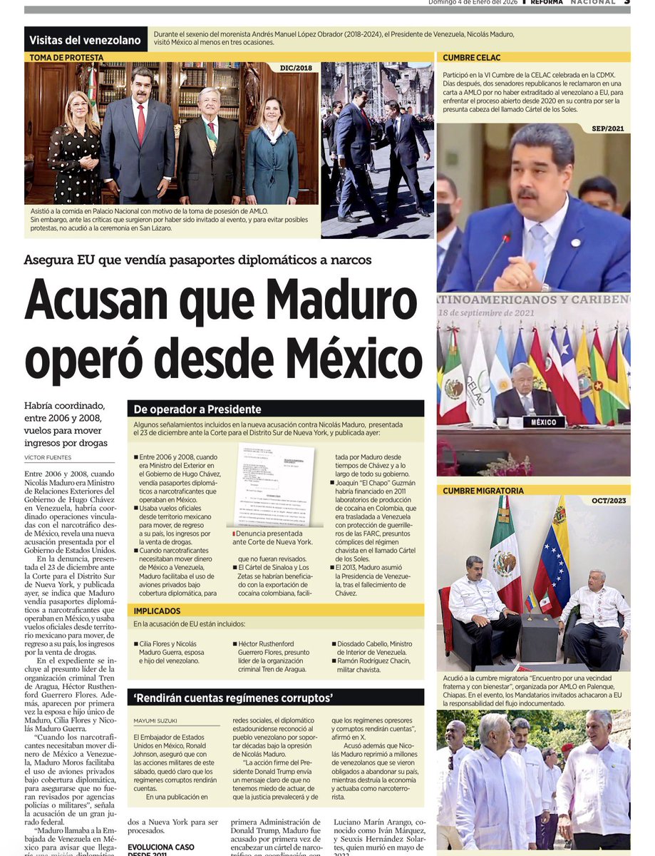 JoseMarioMX's tweet image. La acusación no pinta a México como un escenario accidental, sino como pieza operativa. Según el expediente, fue desde territorio mexicano donde se activó un mecanismo preciso: pasaportes diplomáticos vendidos a narcotraficantes, llamadas a la embajada, “misiones” anunciadas y…