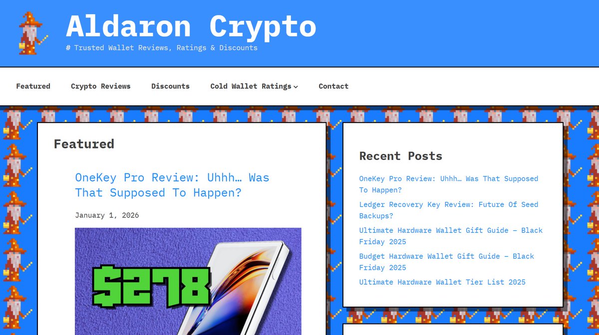 Full review of the #onekey pro signing device 🔐 https://t.co/81fND5oaZl Is  it worth $278?