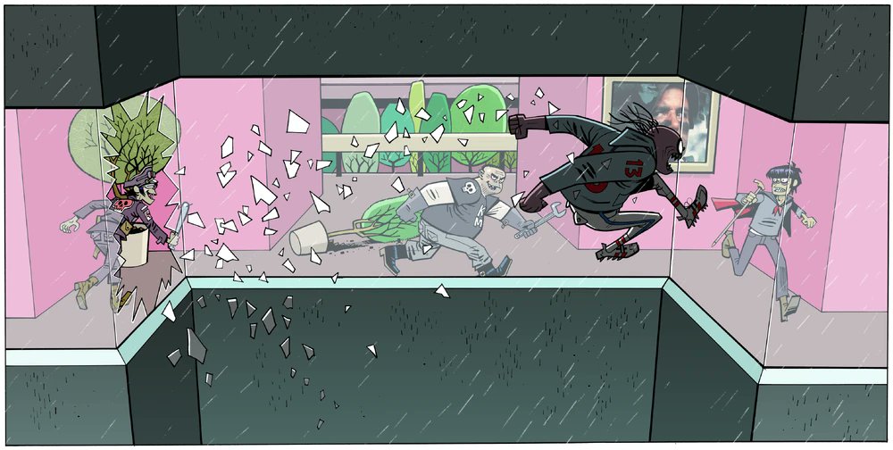 LegoNews5's tweet image. Concept Art for DreamWorks Animation's Unmade 'Celebrity Harvest' Animated Film 

#Gorillaz #DreamWorksAnimation #ConceptArt