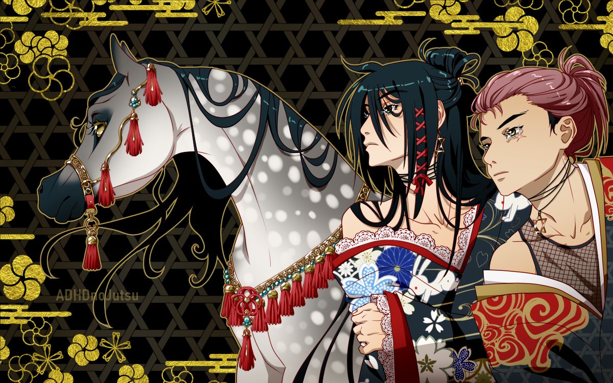 itachisbedbug's tweet image. Happy Chinese new year of the horse!
Art by me