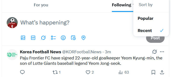 Ja lietojat Twitter režīmā "Following" (lasāt tikai tos, kam sekojat, nevis populāros tvītus) un šajās dienās Jūsu profils "jūk prātā" un nerāda tvītus hronoloģiski, vismaz man web versijā parādījies papildus ķeksītis - jāķeksē uz  "recent" (nesenie).