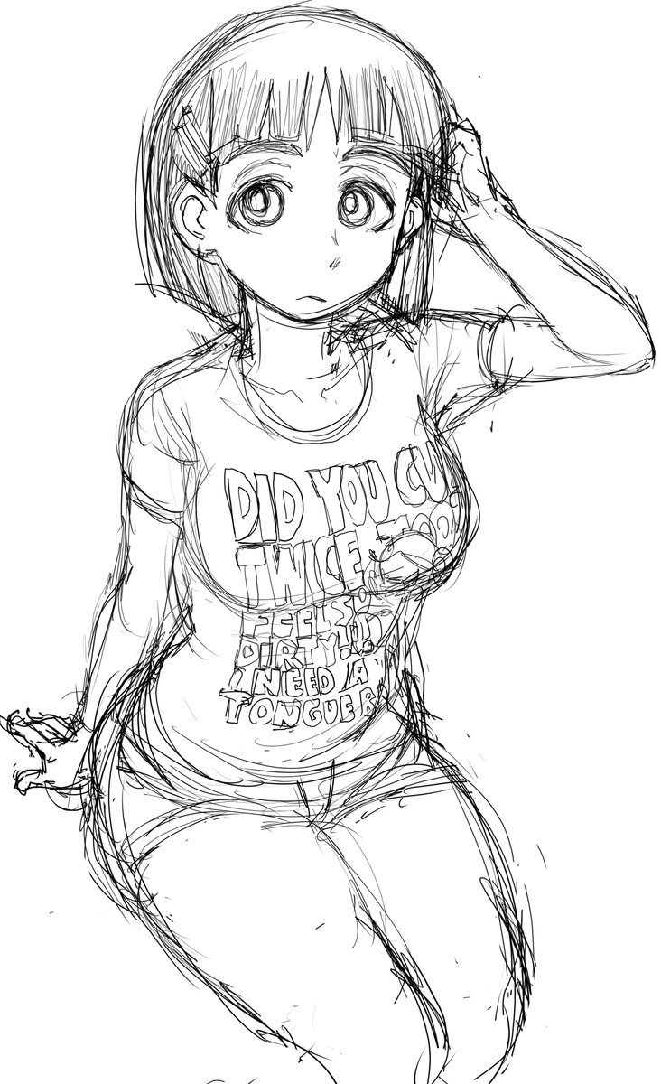 ChadVision's tweet image. this is not a practical shirt to draw yet I try every once in a while😅