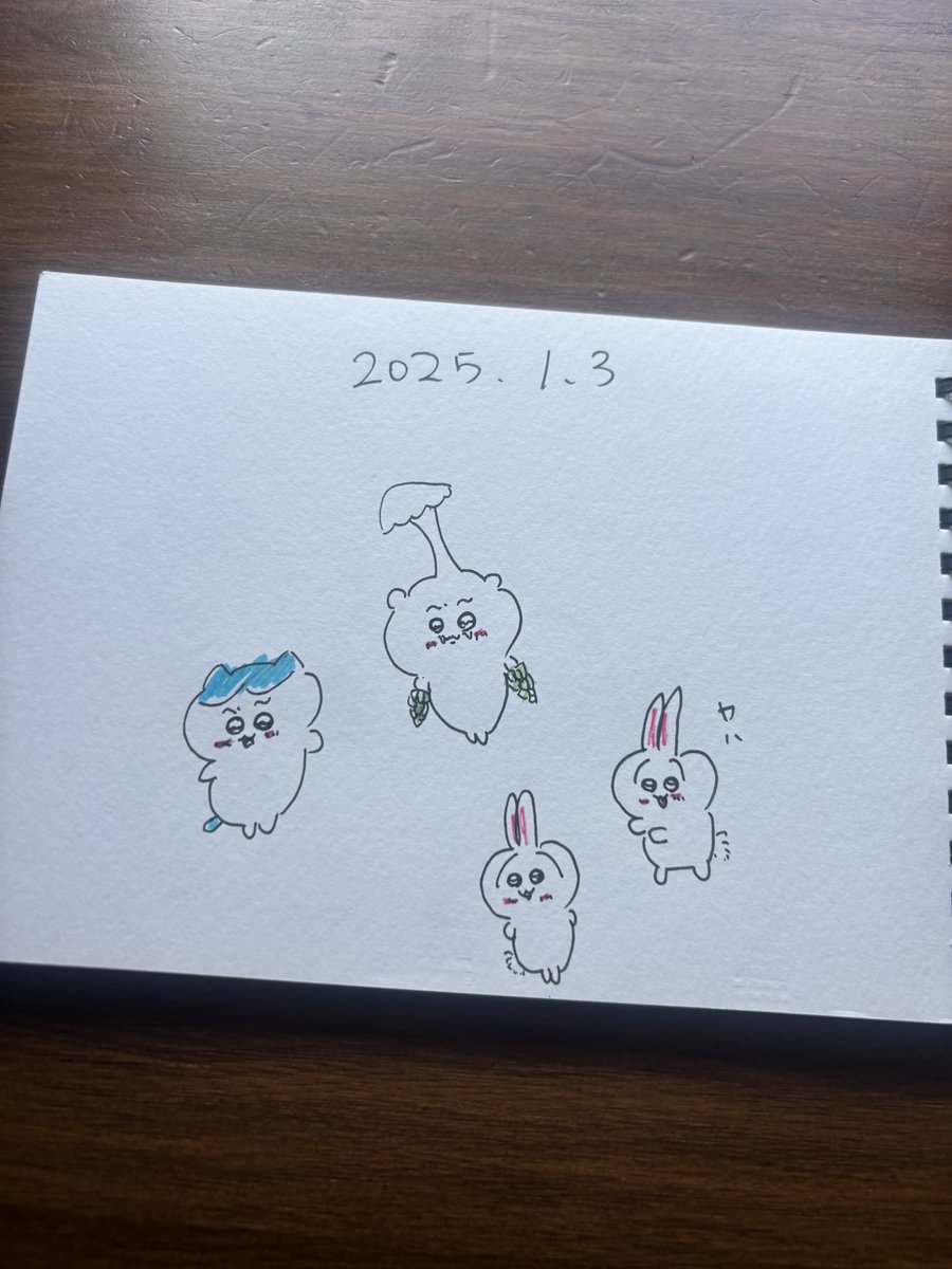 ハチワレページ 264日目 アスパラ！ #ちいかわ #ハチワレ #うさぎ