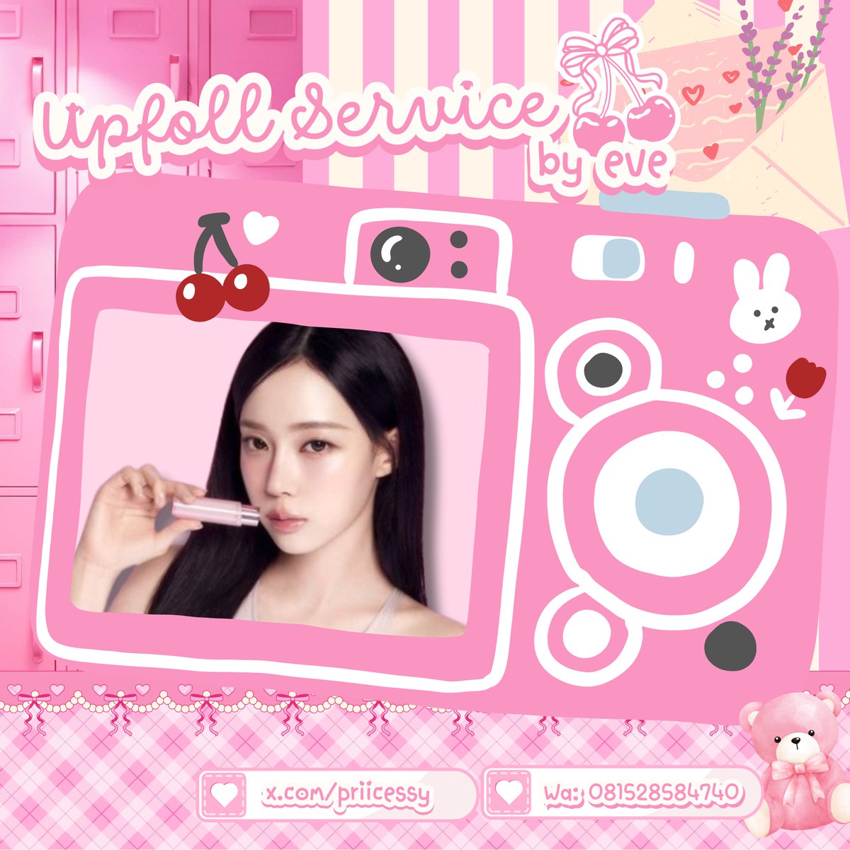 priicessy's tweet image. ⠀

⣴⠒⠒⣤⣀⠀⠀⣠⣤⠒⠒⣢  ⌗  𝗗𝗼𝗹𝗹𝗶𝘀𝗵⠀♡. 𝗠𝗮𝗿𝗸𝗲𝘁 ! 
⣿⠄⠴⢠⣽⡶⢶⣯⡄⠀⠀⣾  layanan manis ノ +🎀
⢿⣀⣀⡰⢾⡷⢾⡷⢆⣀⣀⡿  &amp;amp; 🏩𖢷 sepenuh hati 𖠗
⢀⡨⠛⠒⣻⠇⠸⣕⠒⠛⢄⡀  𓊆 bit.ly/Eve-WA ໒͟꒱ 𓊇
⠀⠘⠻⠤⠛⠀⠀⠻⠤⠟⠃⠁  𓎟𓎟𓎟  ୨ 𖣁 ৎ  𓎟𓎟𓎟

⠀