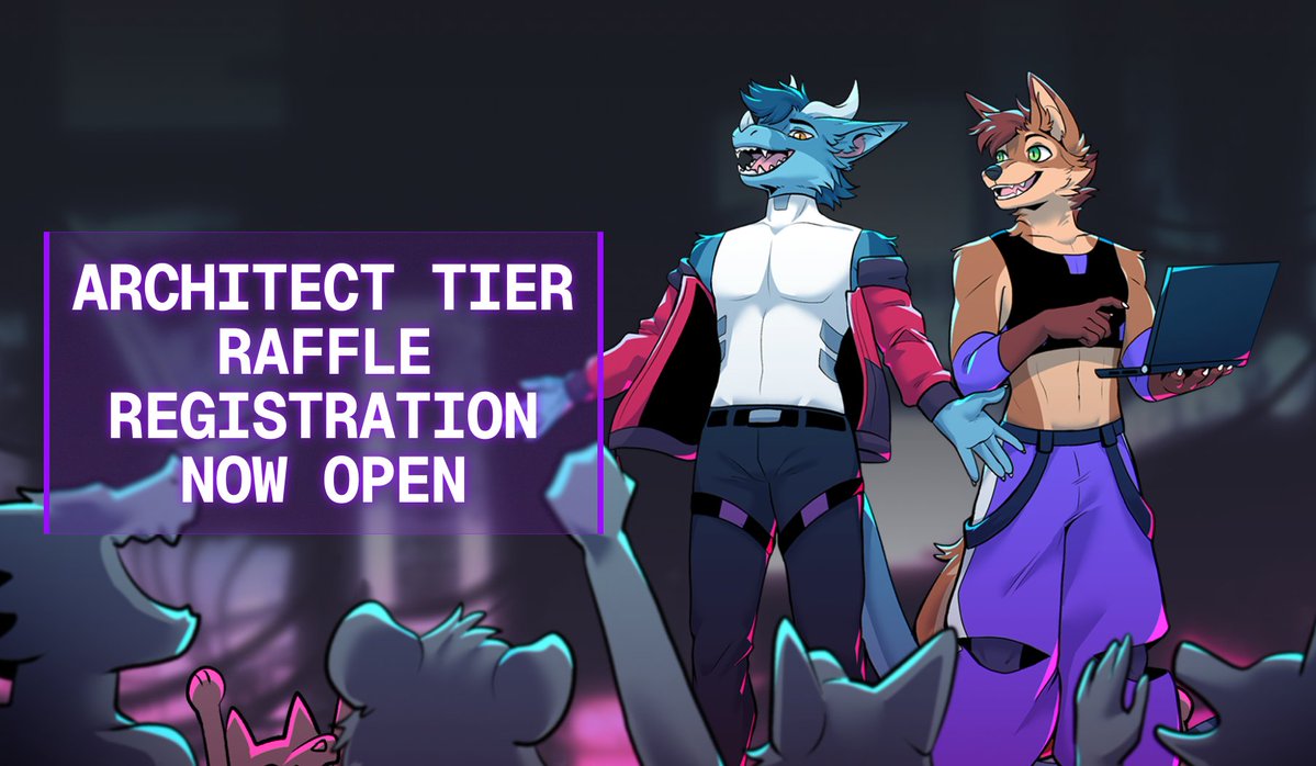 iwag_furs's tweet image. Behind the dazzling lights of Megalopolis, the Architects are the select few who design and control the systems that keep the city running. Now, the Architect Tier Raffle is now open for registration! Here's how you can get our coveted top tier pass 👇