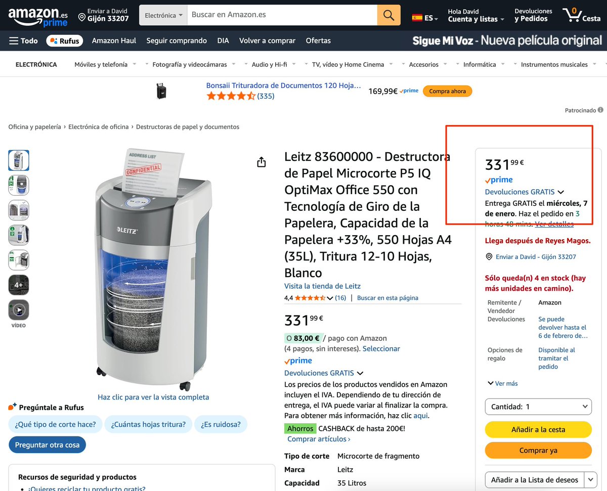 Una de las cosas más curiosas es el constante sobreprecio que pagan las administraciones en cosas pequeñas. 

Por ejemplo, destructoras de papel que acaban siendo adjudicadas por un 40% más que su precio en Amazon: de 332€ a costarnos casi 460€.