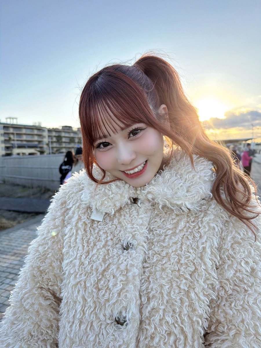 hana_oba's tweet image. 初日の出見に行ったよ〜🌅✨