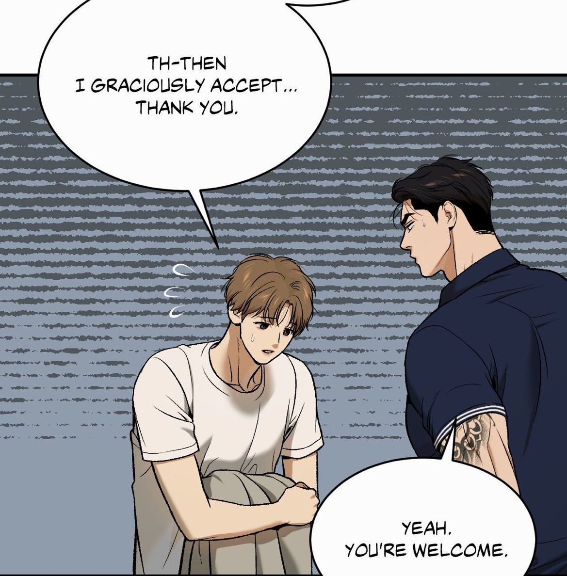 Dan is so unintentionally funny like saying graciously was so unnecessary 😭😭 
#Jinxmanhwa #징크스