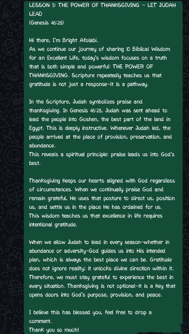 drmide_1's tweet photo. Guyyyyyys, this new year - Let Judah just take the lead, it's productivity all the way.

By the way, it's Day 5 already and you're still following, Thank you and God bless you.

Alright, keep practicing these lessons, this is very important.🤍😌 https://t.co/5dJs8SQPe2