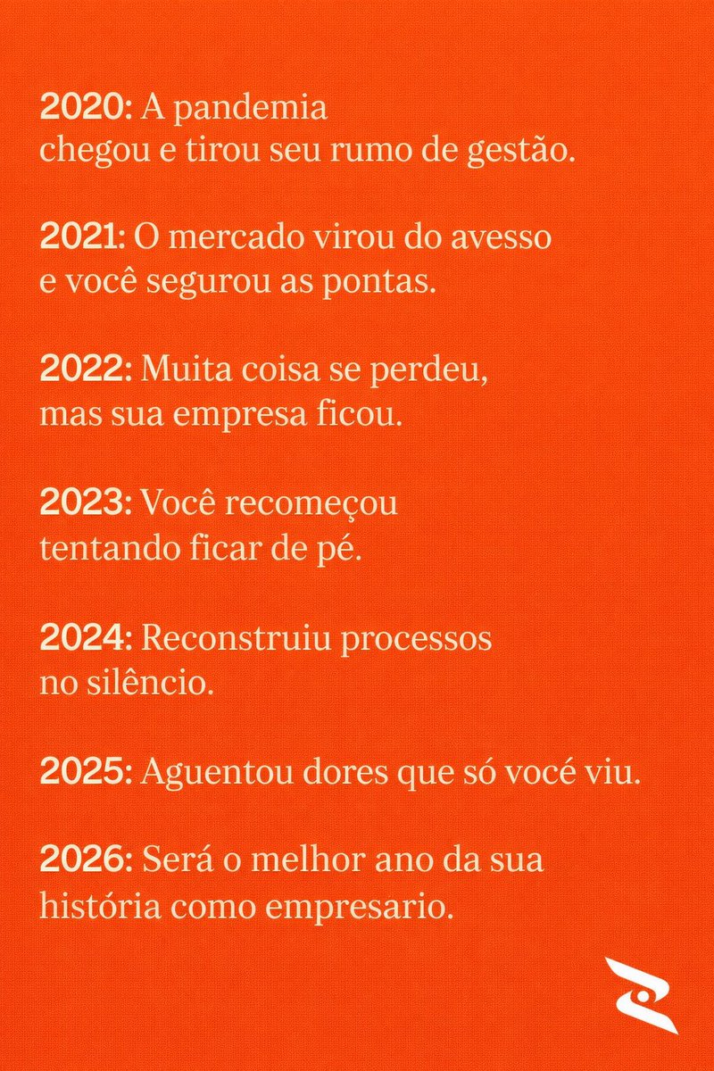 arthurmaxnl's tweet photo. De 2020 pra cá, empreender não foi sobre crescer.
Foi sobre aguentar.

A pandemia tirou o chão.
O mercado virou do avesso.
Muita coisa se perdeu no caminho.

Mas a empresa ficou.

á apenas um ano melhor.
Será o reflexo da maturidade que você construiu. https://t.co/lNyxPh0J6l