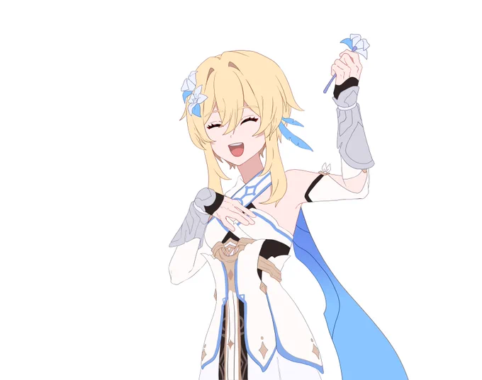 使ったイラストの一部 #Lumine #GenshinImpact
