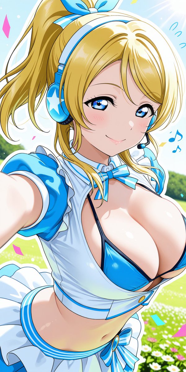 (※スマホ用縦長画像･タップで全表示)
月曜日しごおわの民！
討伐完了！やったーーーーーーーーーー！！
頑張った皆さんにちょっとだけサービスな絵里ちをどうぞ！
絢瀬絵里 / Eli Ayase
SFW anime-style AI fanart.