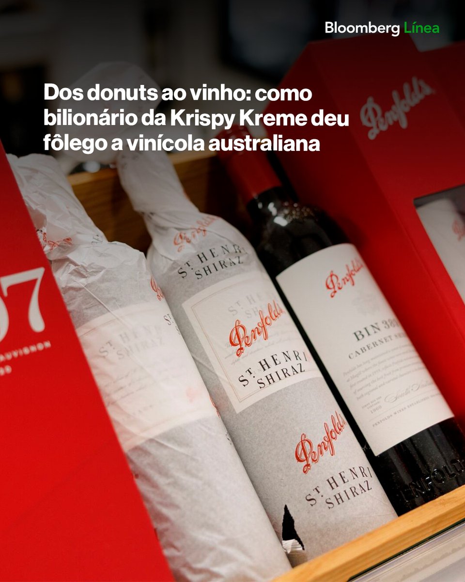 BloombergLineaB's tweet image. Dos donuts ao vinho: como bilionário da Krispy Kreme deu fôlego a vinícola australiana. Saiba mais: bit.ly/3N1b94S

#estilodevida #vinho #donuts #australia