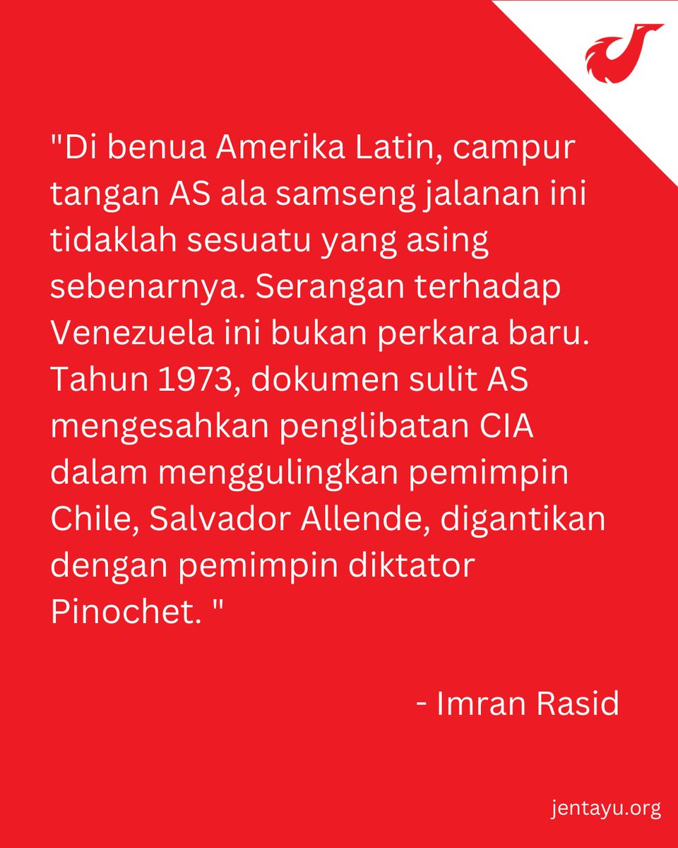 MM_Jentayu's tweet photo. "Hakikatnya, dunia sekarang sudah beralih kepada fasa baru. Serangan AS ini adalah manifestasi baru bagi sikap suatu kuasa yang sedang hilang pengaruhnya." - @Imran_MohdRasid

Baca sini: https://t.co/pl3XQwvDar https://t.co/Fqk7s3vl0v