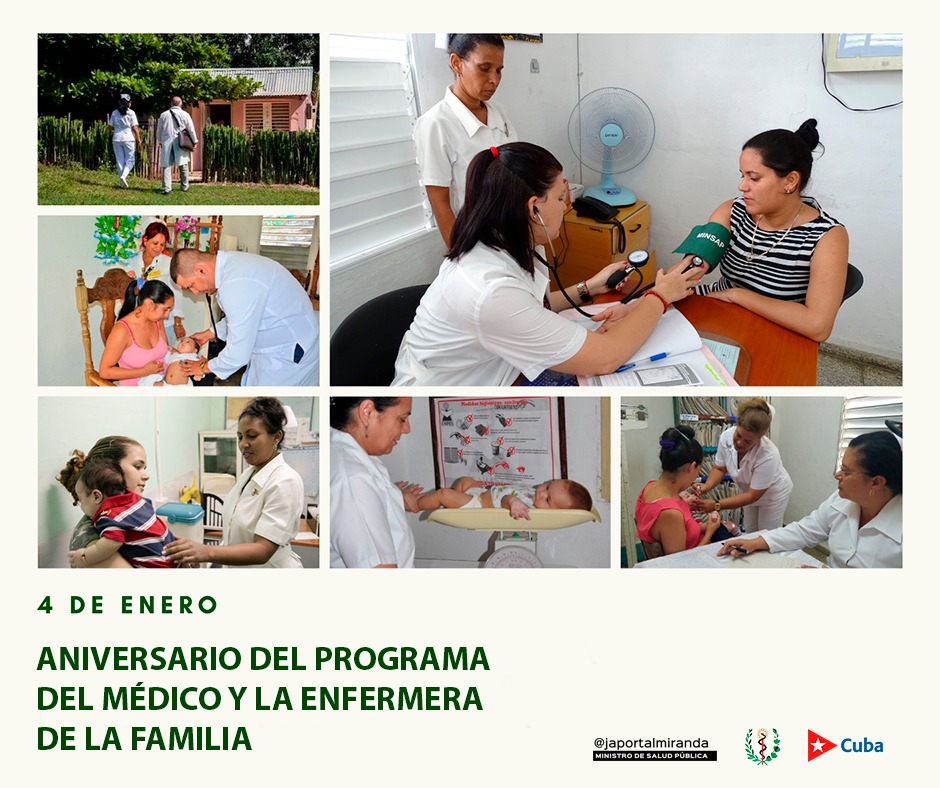 🇨🇺 Más de cuatro décadas después de su fundación por #Fidel, el Programa del Médico y la Enfermera de la Familia continúa siendo pilar esencial del Sistema Nacional de #Salud.
¡Felicidades en este nuevo aniversario a todos los que son parte de él y lo sostienen día a día!