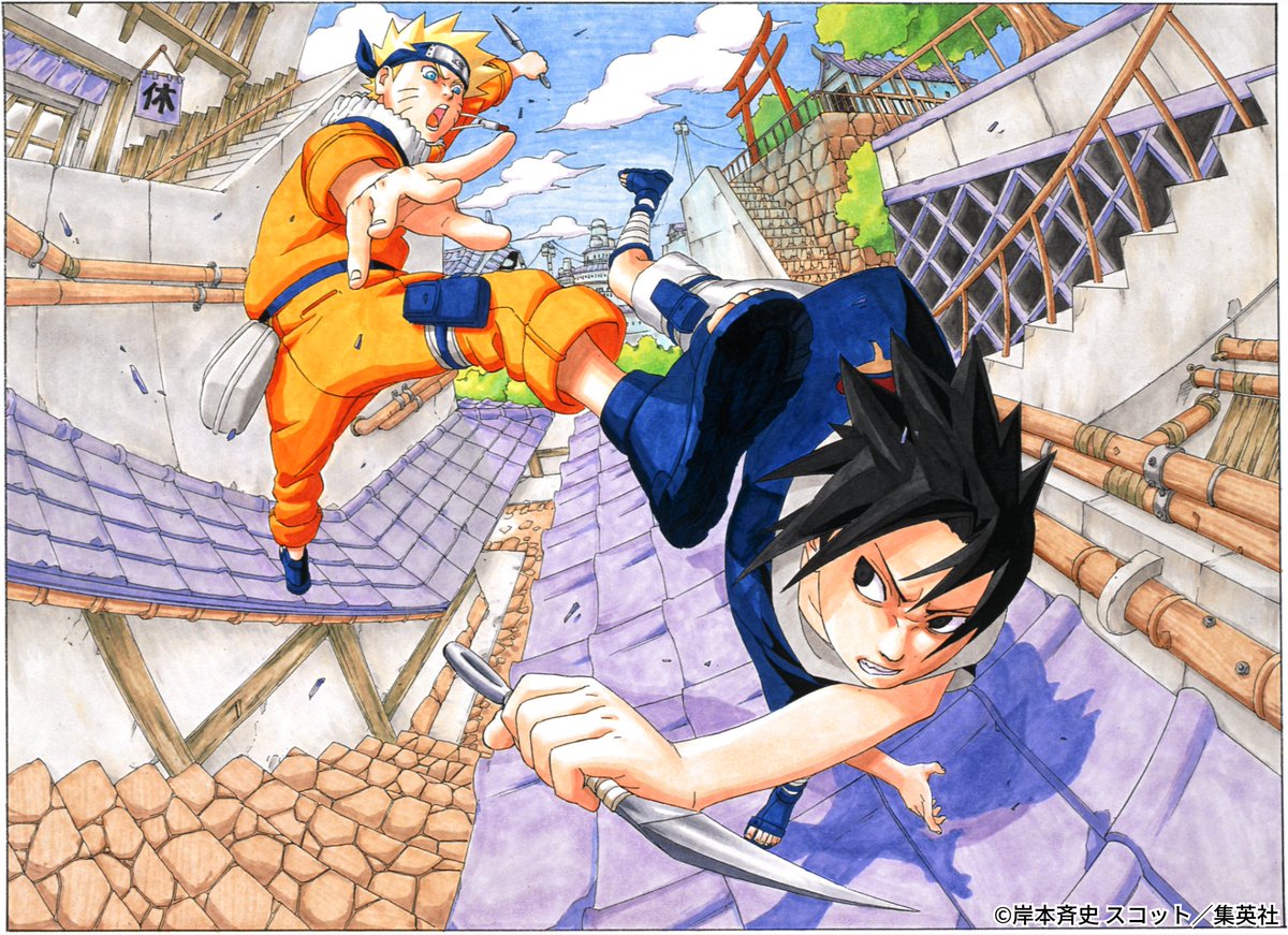 마카로 채색한 나루토 일러들도 ㄹㅇ 고트함
마사시는 진짜 구도, 색감의 신이구나..