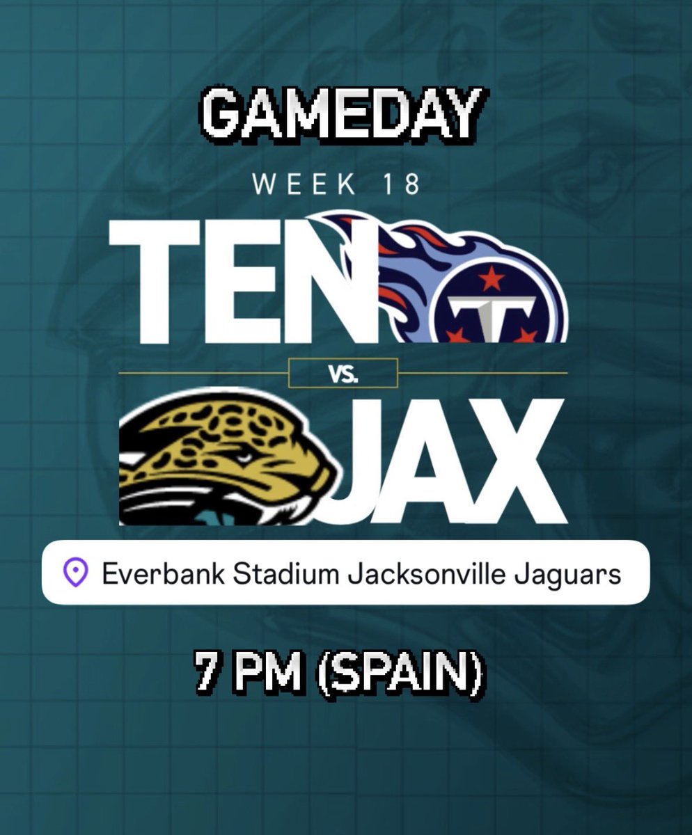 jaxspainfans's tweet photo. Week 18!! Go @Jaguars #DUUUVAL https://t.co/LawPWgOtuy