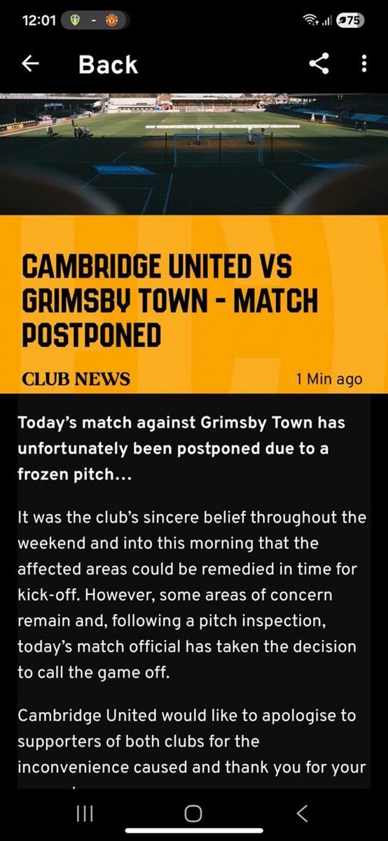 Feel sorry for the Grimsby fans