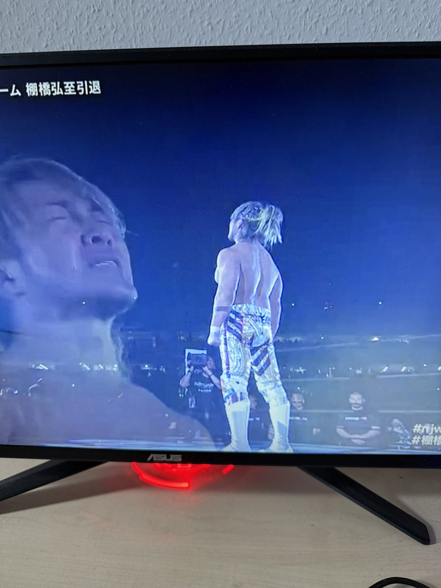 stankuroto__'s tweet photo. Hands down the best retirement I've ever witnessed. I don't think anything could ever top this. Hiroshi Tanahashi is such a fucking legend. #thankyouace #njwk20 https://t.co/sW4is5QNXM