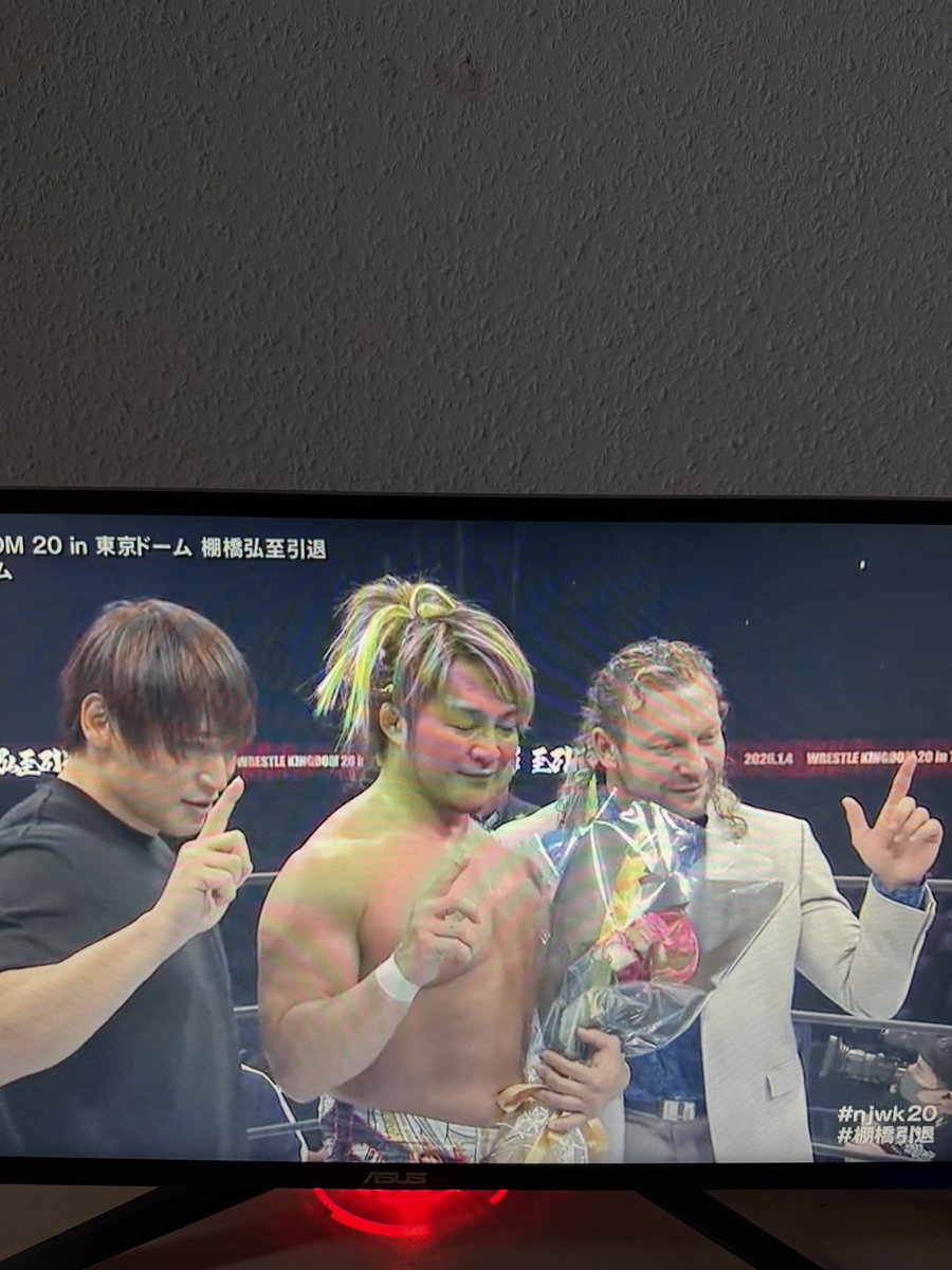 stankuroto__'s tweet photo. Hands down the best retirement I've ever witnessed. I don't think anything could ever top this. Hiroshi Tanahashi is such a fucking legend. #thankyouace #njwk20 https://t.co/sW4is5QNXM
