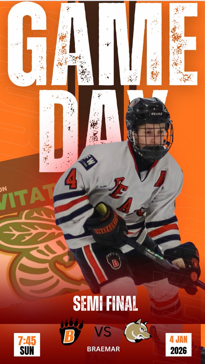 Game Day, Final 4 at the cake invite, the boys are up early and will take on <a href="/AndoverBAA/">Andover Bantam AA</a> to earn the right to play for the chip. LETS GOOOO !!! #GoBears 
<a href="/YouthHockeyHub/">YHH</a> <a href="/WBLYouthHockey/">White Bear Lake Youth Hockey</a> <a href="/WBLHS_Hockey/">WHITE BEAR LAKE HOCKEY</a> <a href="/MNHockeyLife/">MNHockeyLife</a> <a href="/MYHockeyRanking/">MYHockey Rankings</a> <a href="/FollowThePuck/">FollowThePuck 👻</a> #EffortsFree #OneChain #Family 🐻‍❄️