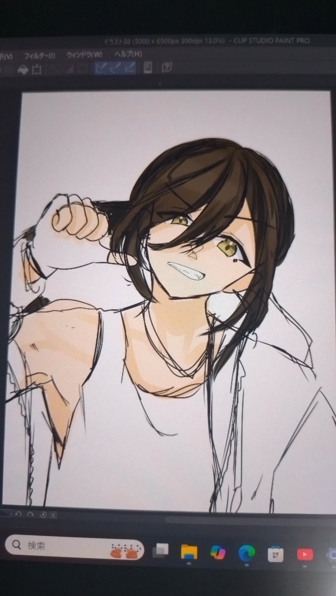 890hakua's tweet photo. 下描きだと良い感じに見えるんよな〜
そのせいで大体の絵が下描きで終わる https://t.co/s3A9ejEnx5