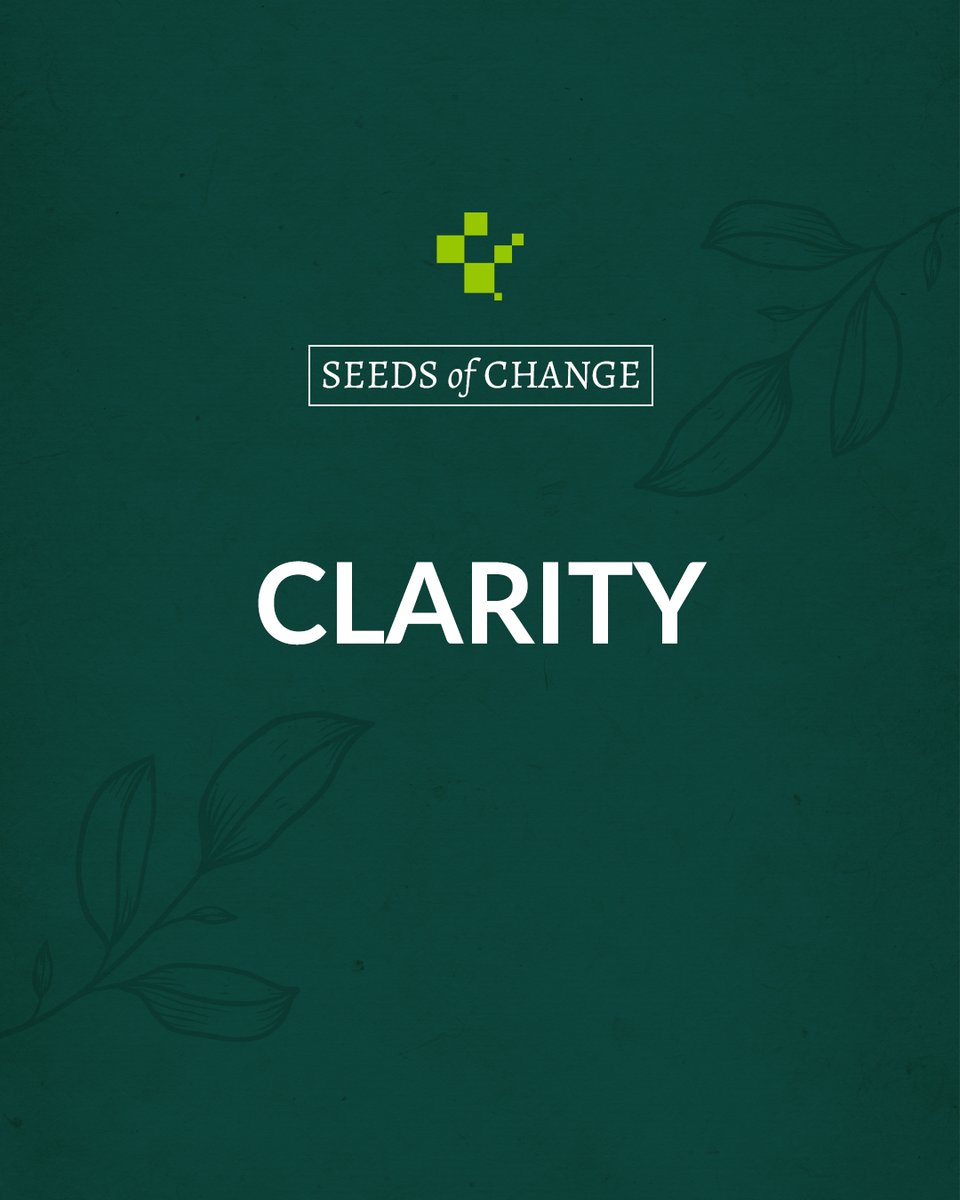 Clarity transforms confusion into confidence – know where you’re headed to arrive with purpose.  

#SeedsOfChange #ClarityIsKey #FocusedLiving #PathToPurpose