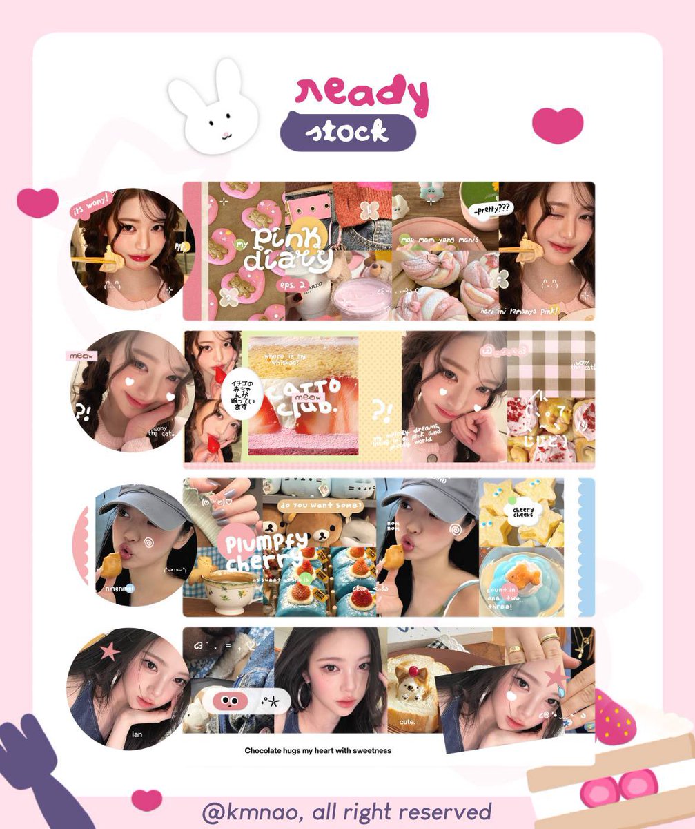 kmnao's tweet image. a repost will be appreciated! thank you.

haloo, aku ada ready stock layout wonyoung, ningning, dan ian! harganya 12k / each dan udah free retezt yaa. kalau berminat bisa langsung dm aku okee &amp;lt;3

#zonauang
