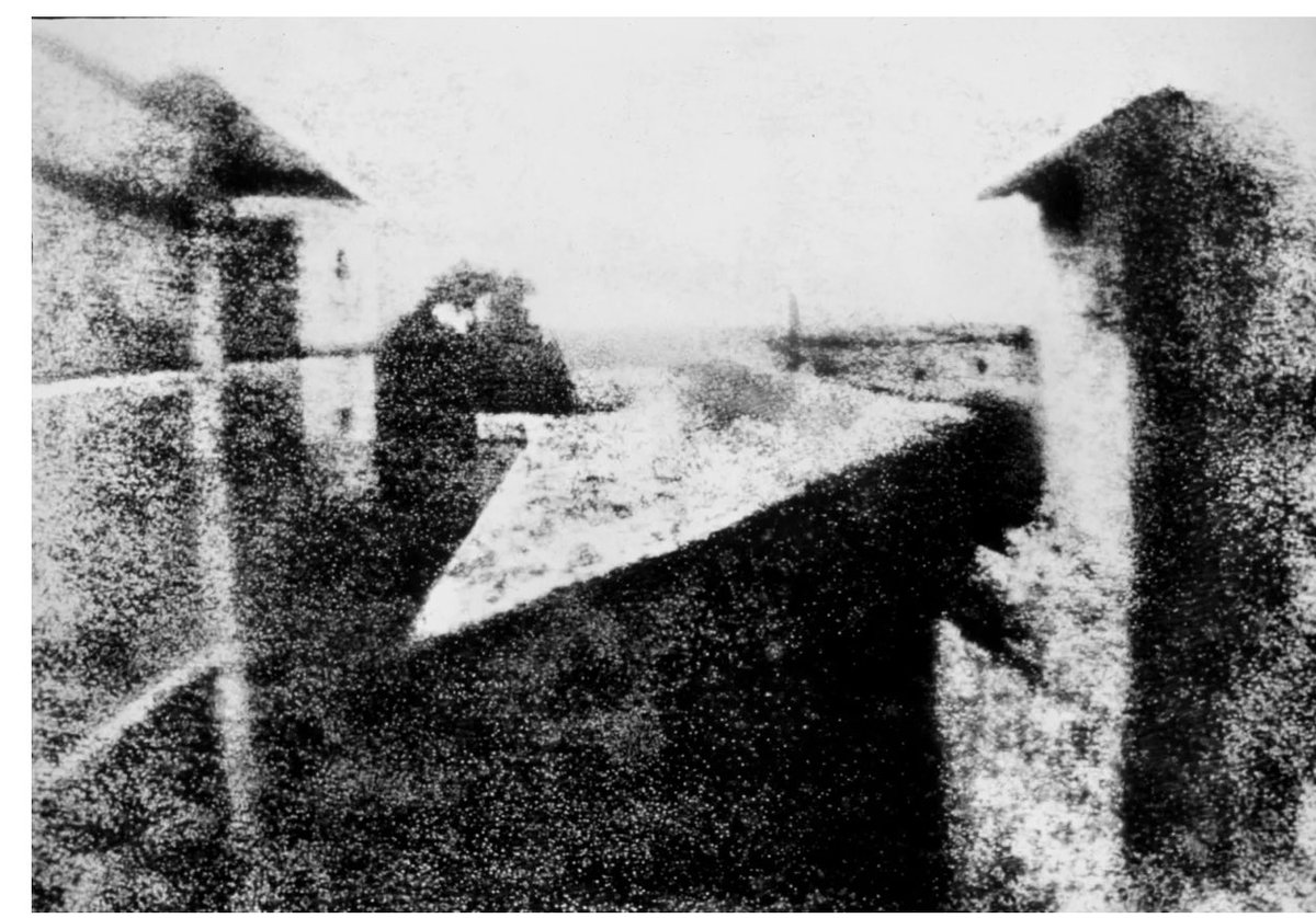 This isn’t noise. This isn’t static.
This is the first photograph ever taken- a moment frozen nearly 200 years ago, when humans first taught light how to remember.

#History #Photography #FirstPhoto #HumanInnovation #Timeless #VisualHistory