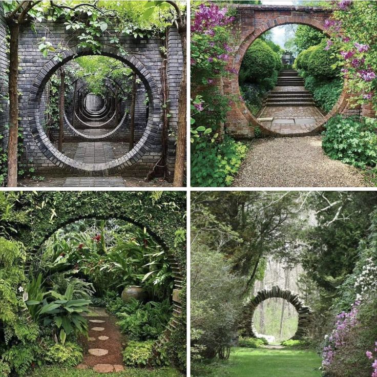Stone moon gates.