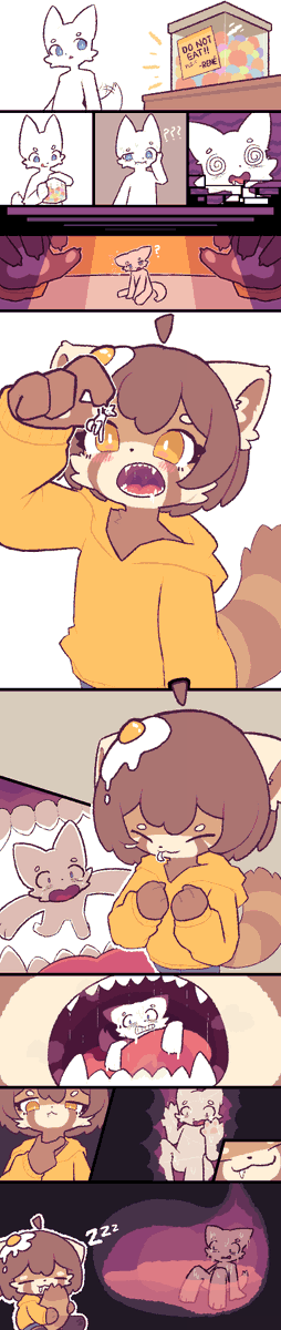 NewPandaTart's tweet photo. The panda is hungry! Full Comic.
#macrofurry
#巨ケモ https://t.co/b7kYi4P1AI
