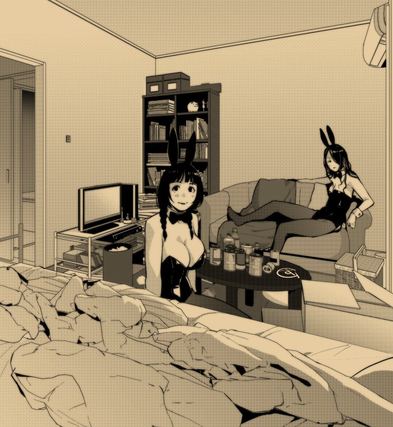 昨日に続いての色々設定いじりながら描いたらくがき。 