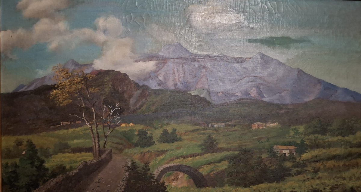 ARTE a NAPOLI NELL'OTTOCENTO. Pittura, incisione e materia  di Natalia Di Bartolo. Studio critico. operaeopera.com/napoli-ottocen… via <a href="/natalydibartolo/">Natalia Di Bartolo</a> 
Nella foto di Natalia Di Bartolo, "Veduta del Vesuvio" di Francesco Di Bartolo, olio su tela, Coll. priv.